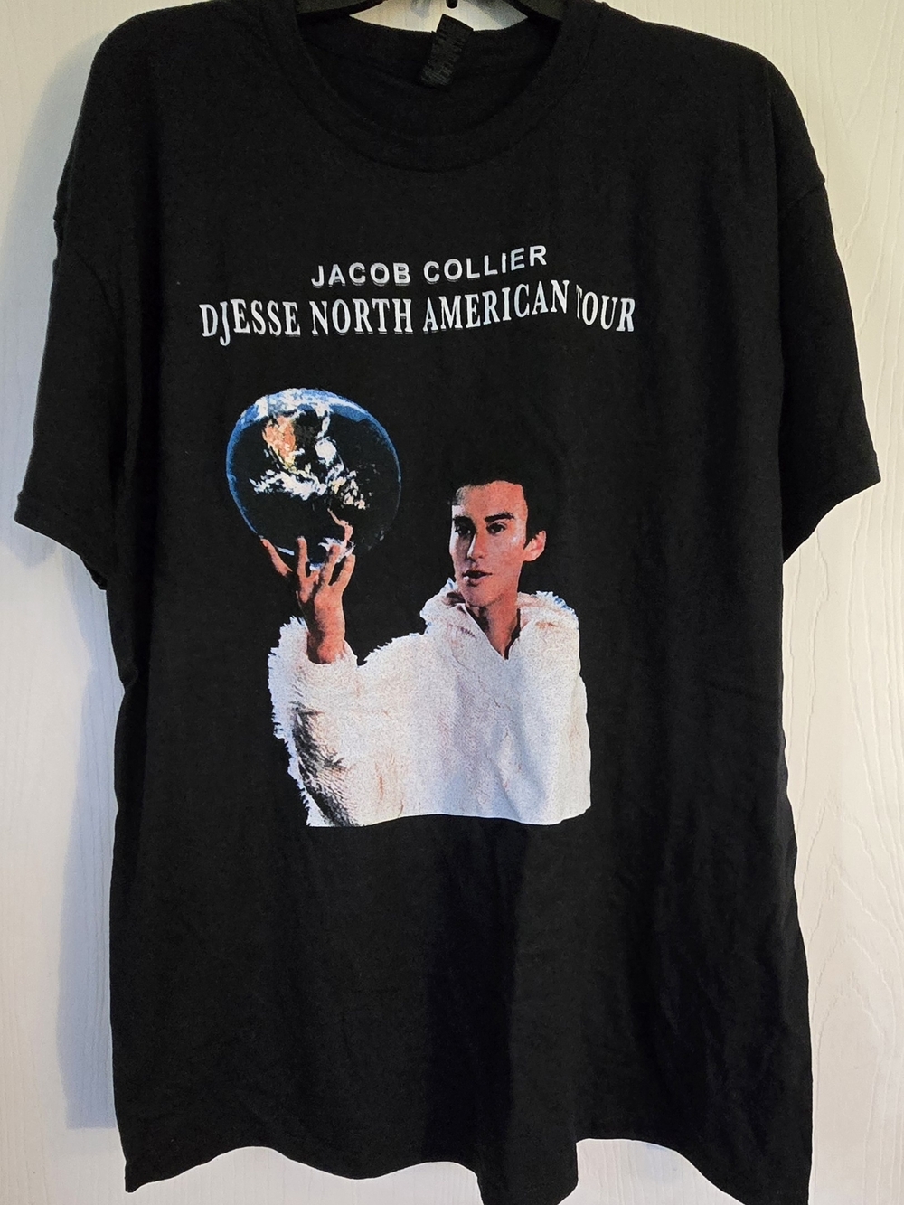 NWOT XL JACOB COLLIER Black Short-Sleeve Graphic Tour Tee